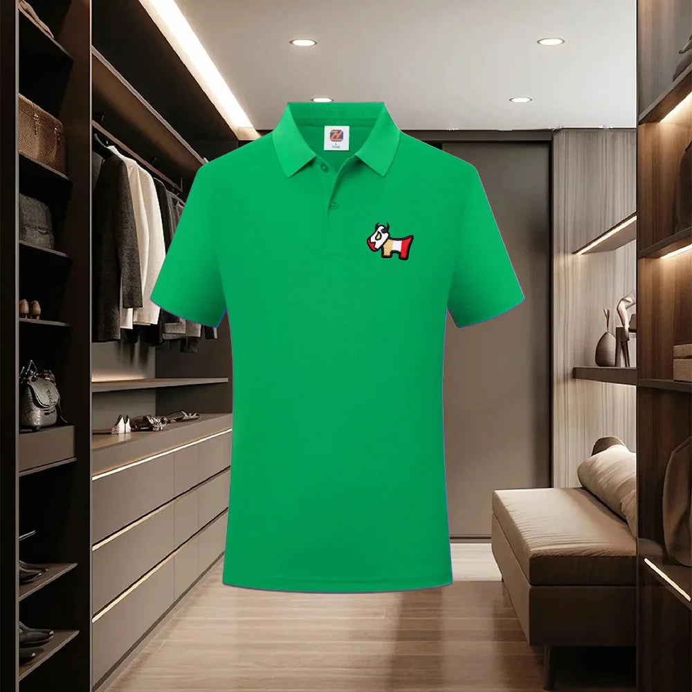 Men's collar polo shirt, casual business fashion, slim fit polo shirt, new summer 2026 collection