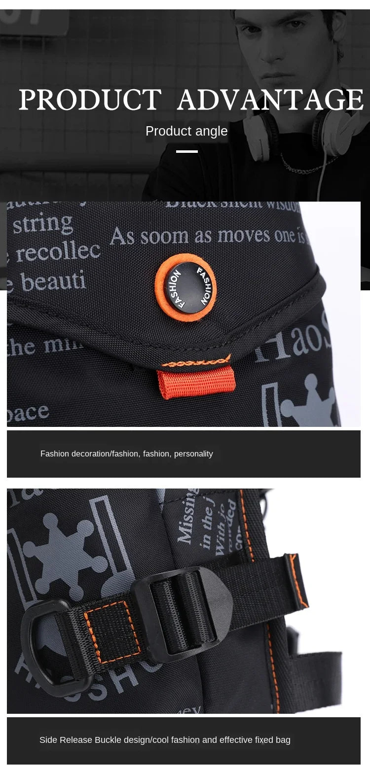 Running Bag Messenger Bag waterproof bags for men Riding Leg Bag Multi-Function Sports Men's Chest Bag Portable waist bag