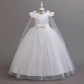 4-12 years old Dress up dance party girl dress tulle girl wedding dress elegant girl party dress kids Christmas dress