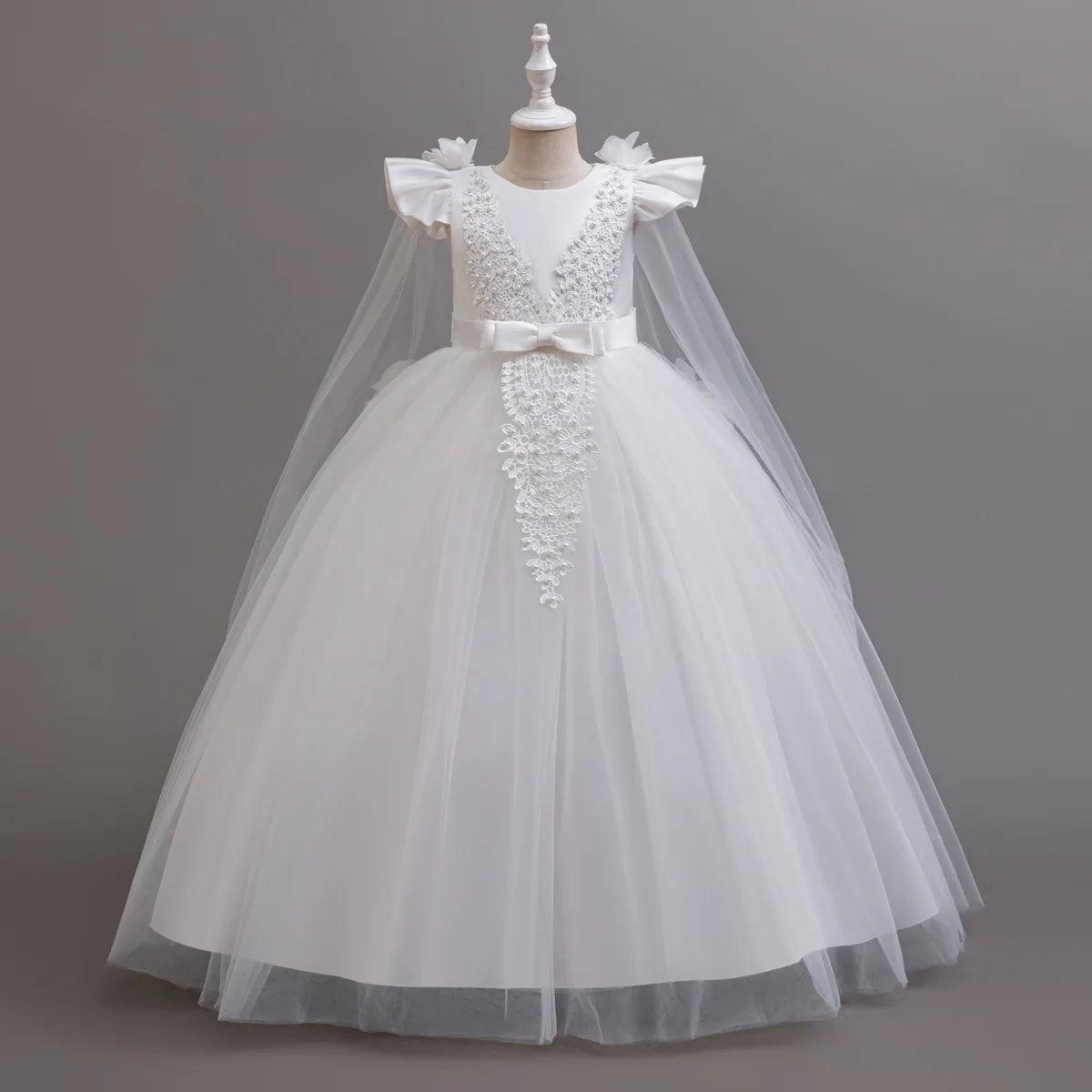 4-12 years old Dress up dance party girl dress tulle girl wedding dress elegant girl party dress kids Christmas dress