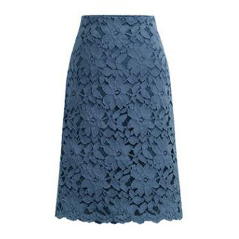 2026 New Women's Pink Skirt, Summer Lace Elegant Office Skirts Pencil Bandage Skirt for Women Skirts Knee-length High Waist