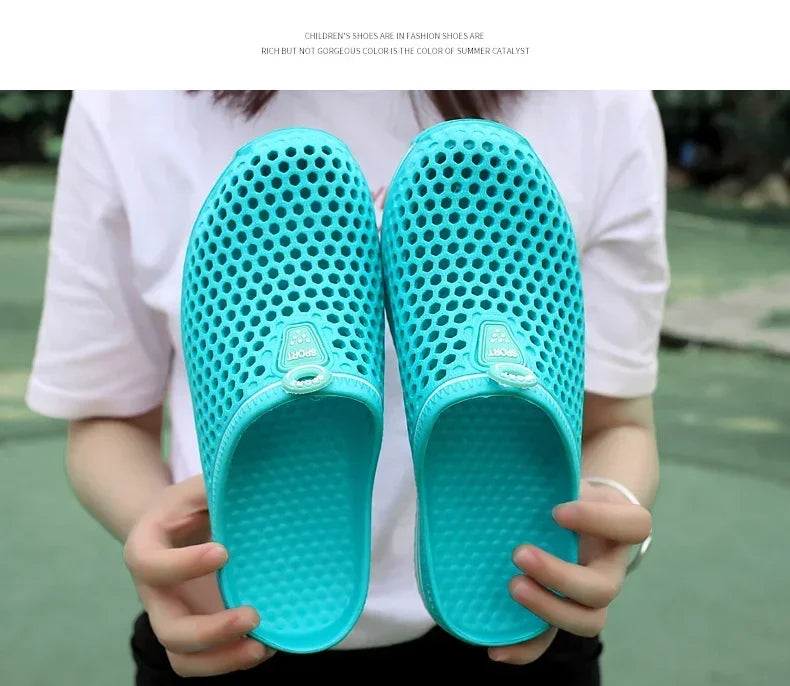 2025 New Men Summer Slippers High Quality Non Slip Beach Shoes For Women Breathable Couples Fashion Comfortable Garden Shoes