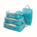 4 Pcs Travel Luggage Compression Bags, Lightweight Versatile Storage Bags, Dustproof Organizers