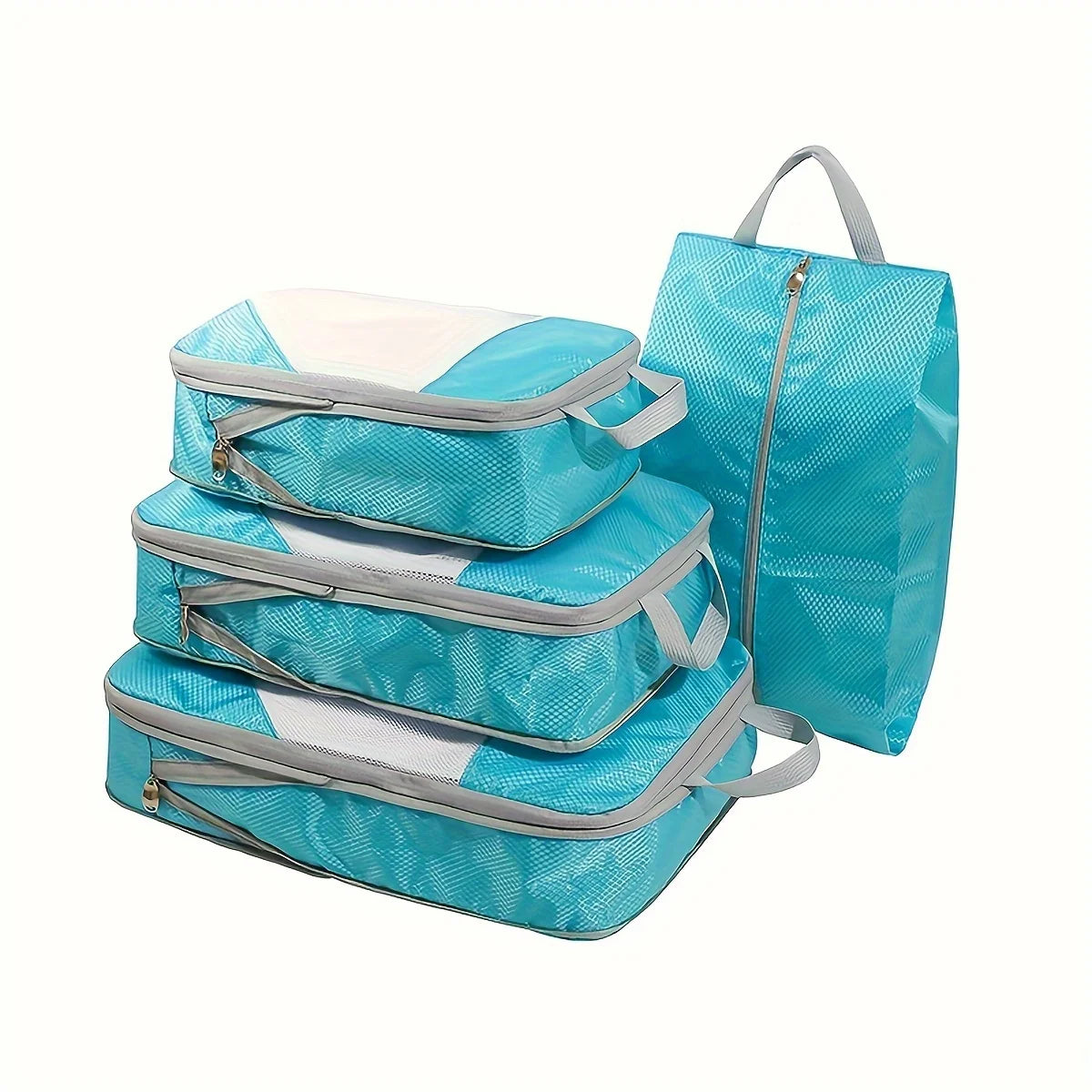4 Pcs Travel Luggage Compression Bags, Lightweight Versatile Storage Bags, Dustproof Organizers