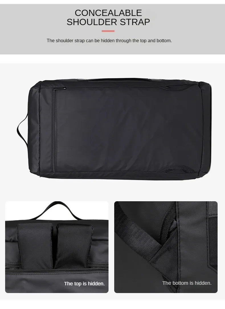 Large capacity travel bag with printed logo name boxing sports storage bag gym bag personalized pattern