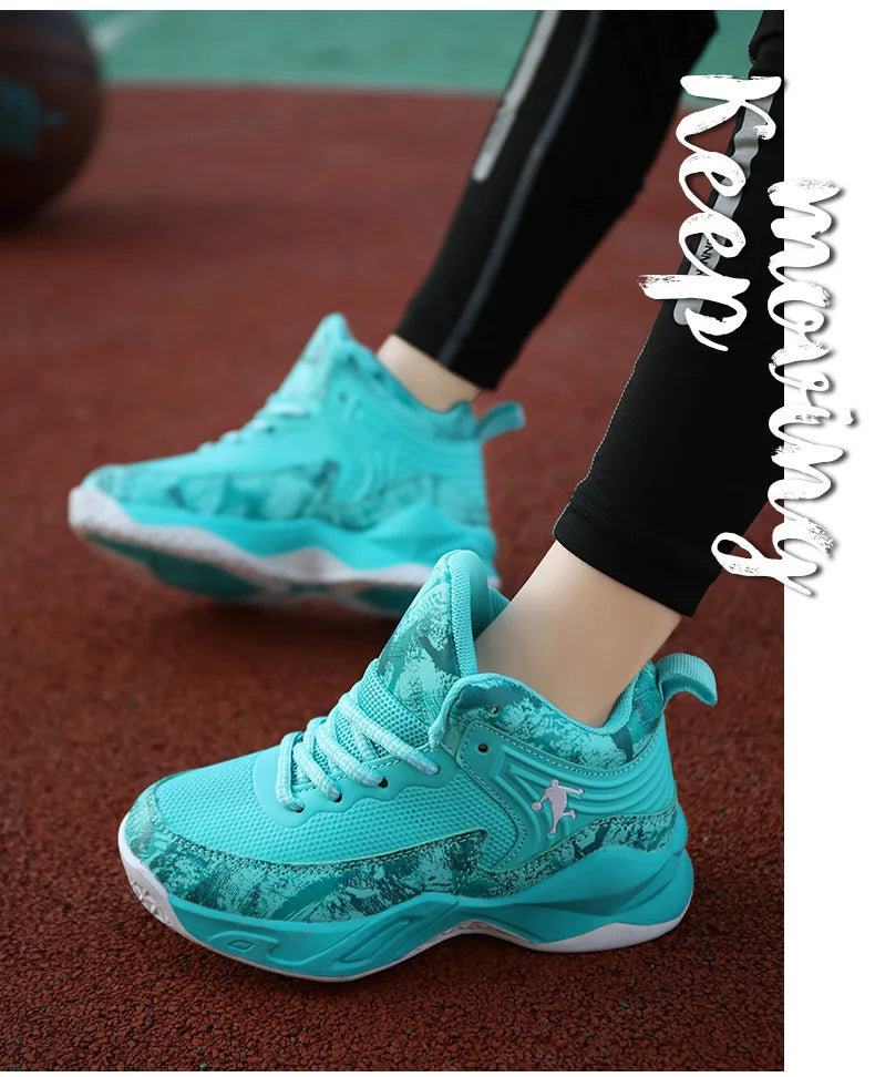 Children's Basketball Shoes for Boys Kids Sneakers Outdoor Non-slip Sports Running Child Girls Basket Trainer Shoes Walking Shoe