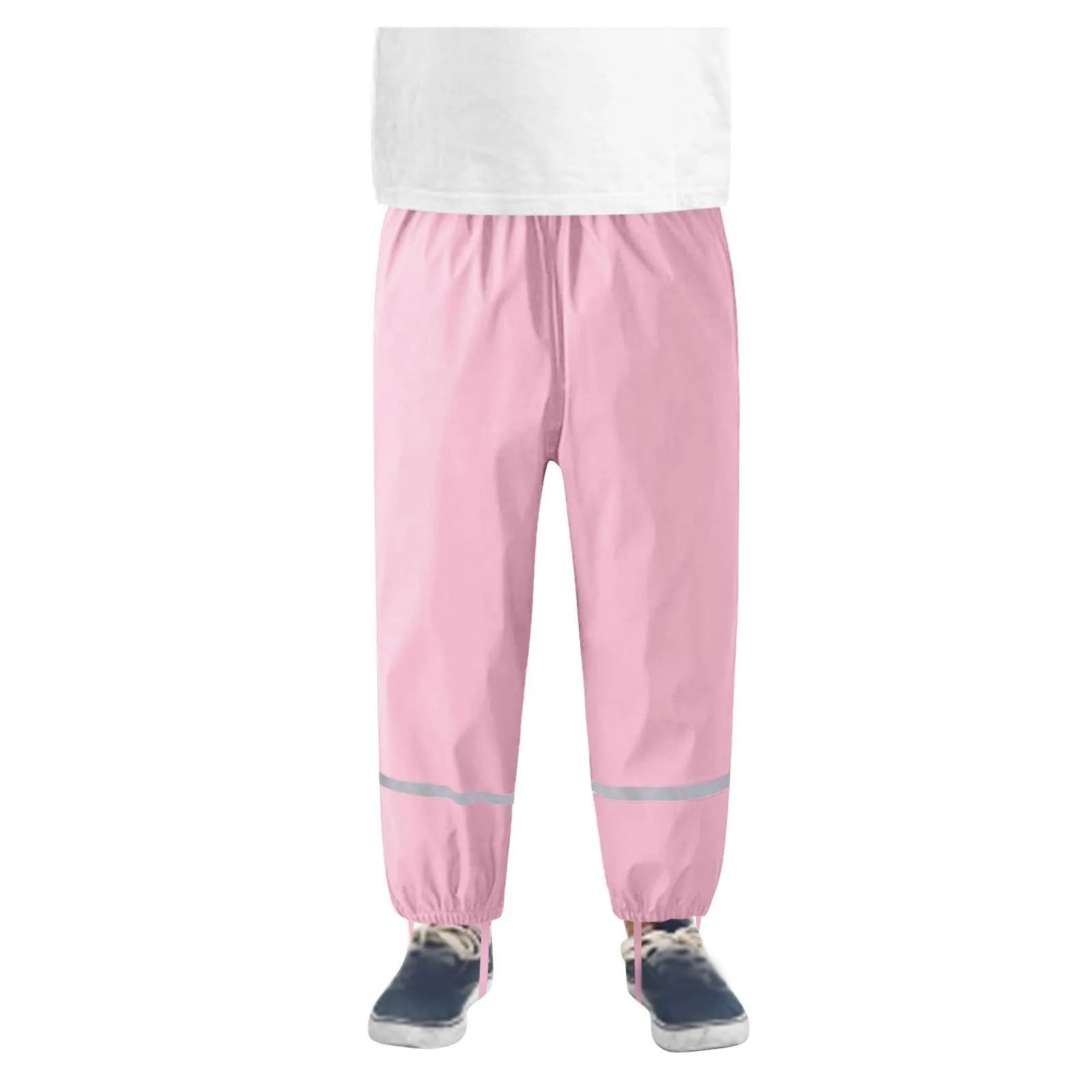 Children's Solid Color Loose Pencil Wind And Waterproof Mud Trousers Breathable Multi-function Casual Trouser For Boys And Girls