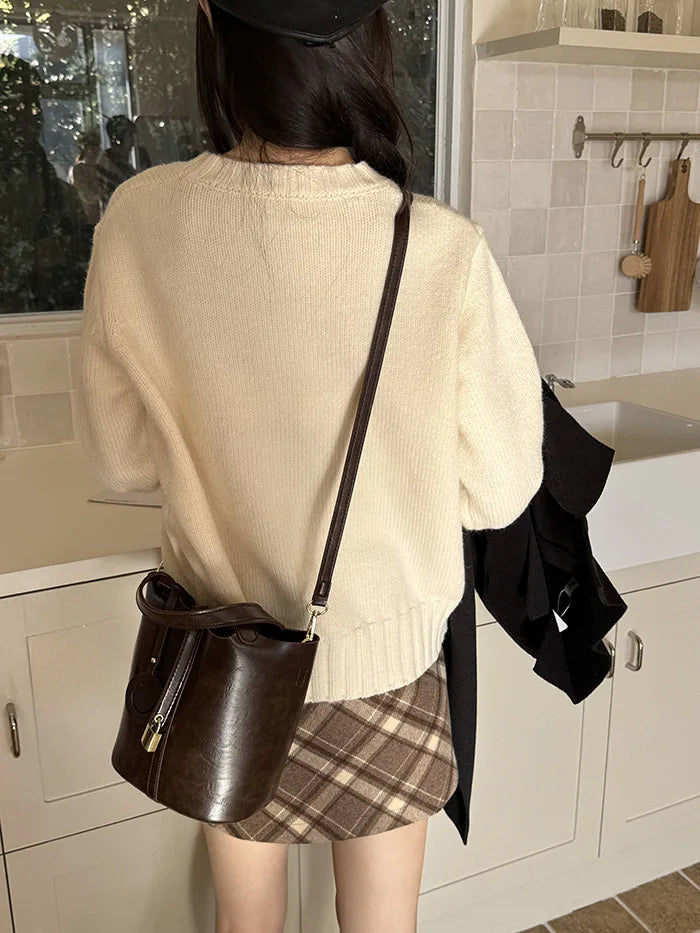 Women Bags Handbags Bucket Bag Shoulder Bag Crossbody Bag Fashion Buckek Tote Bag Leather Luxury Desginer Big Lady Hand Bags