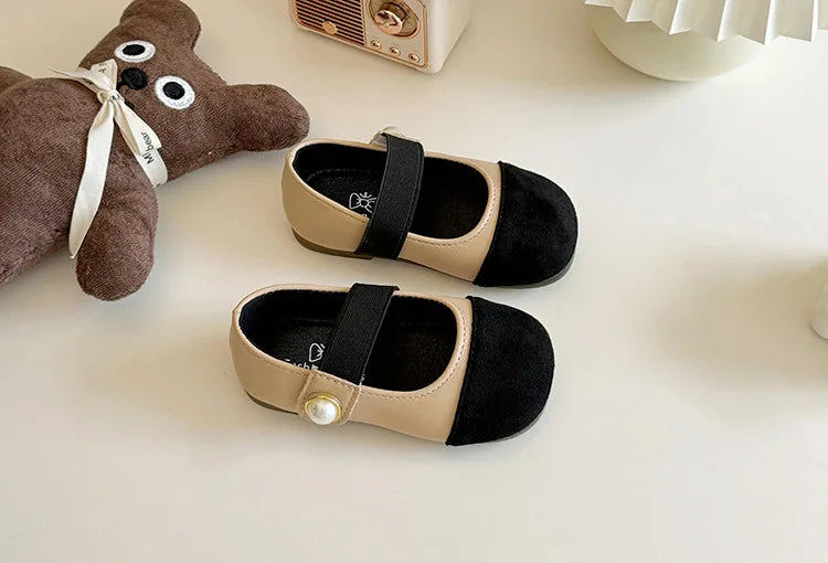 Girl Leather Shoes 2025 Autumn New Brand Girl Shoes French Princess Shoe Elegant Mary Jane Shoe Soft Sole Party Dresses for Girl