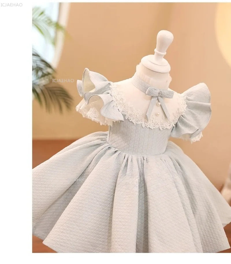 Girls Princess Party Dress Flower Girl Wedding Birthday Evening Reception Formal Wear Clothes Pageant Gown Kids Host Performance