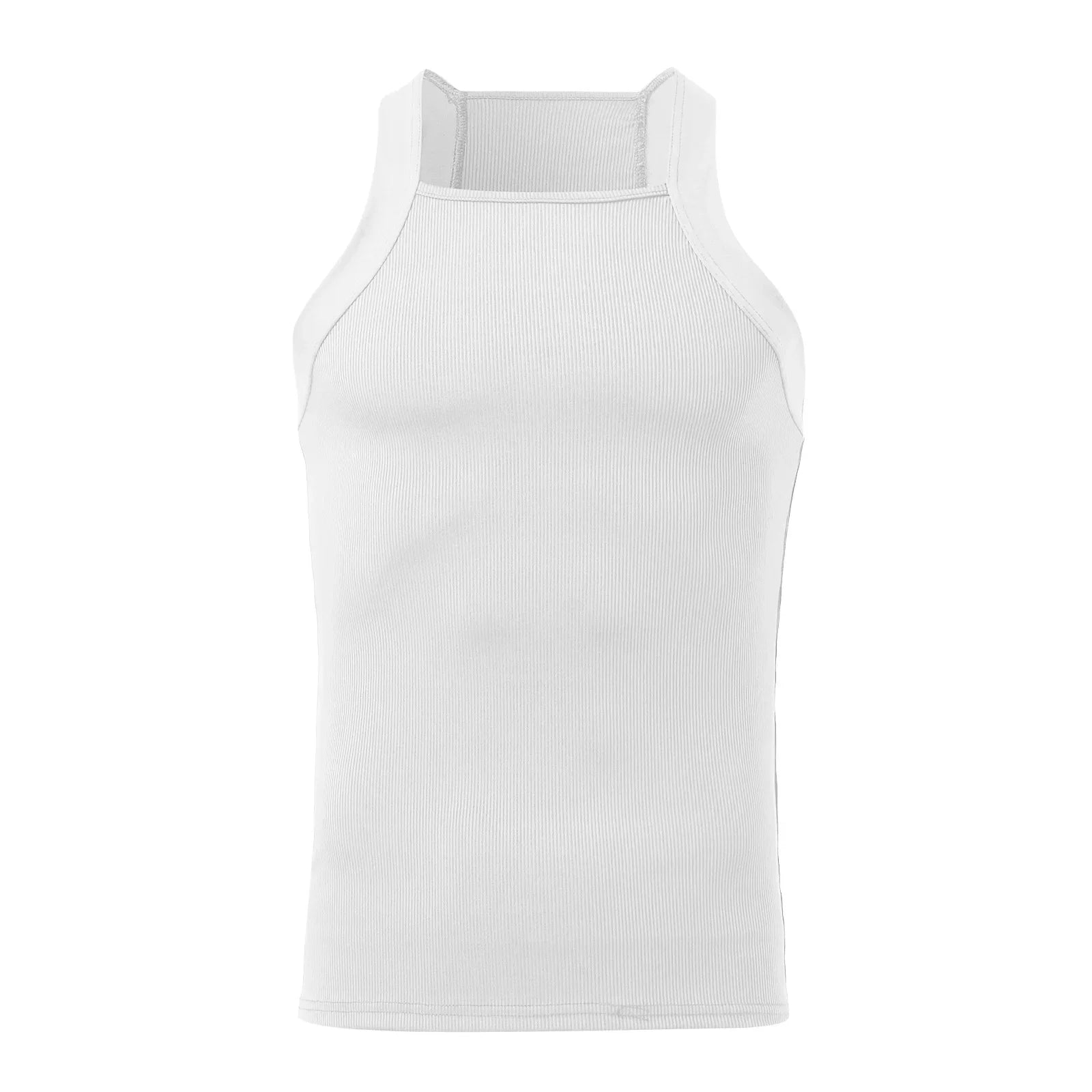 Summer Men's New Solid Color Fashion Sleeveless Shapewear Europe and America Men Sexy Tight Elastic Vest S-4XL