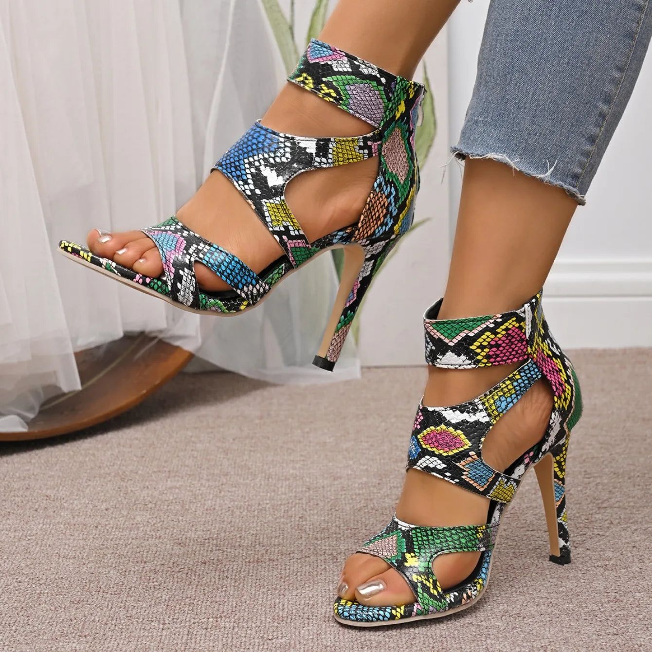 Women High Heels Sandals 2025 New Summer Stilettos Ankle Buckle Strap Sandals Ladies Casual Pumps Sexy Wedding Shoes Bride