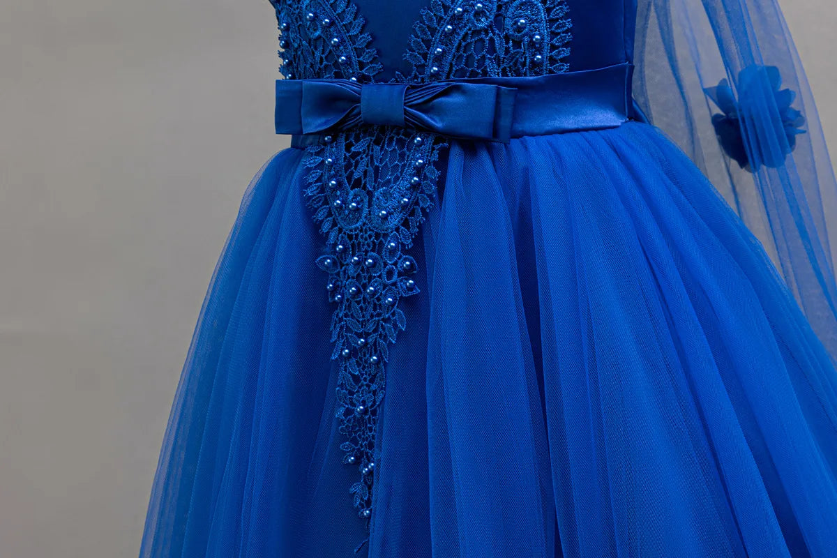 4-12 years old Dress up dance party girl dress tulle girl wedding dress elegant girl party dress kids Christmas dress