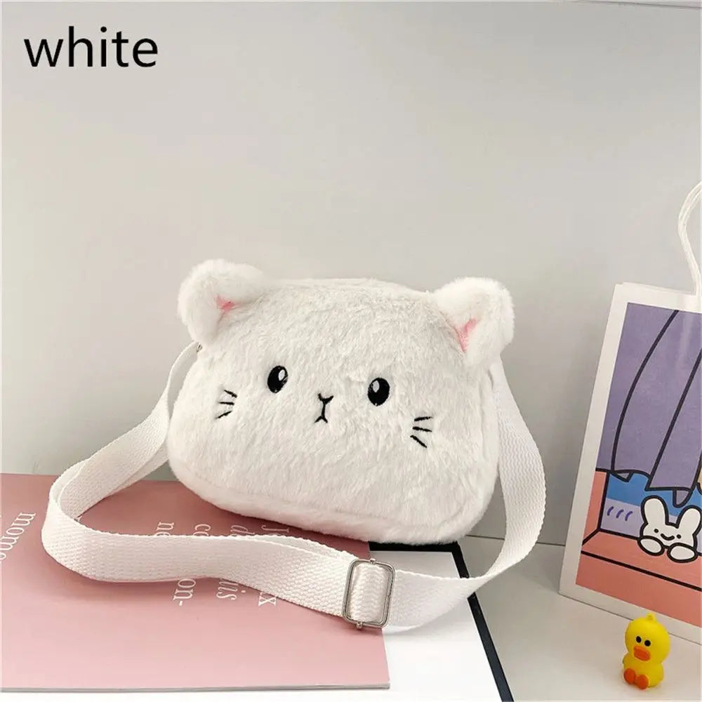 Children's Handbags Cute Shoulder Bag Cartoon Cat Soft  Bag Messenger Small Bags