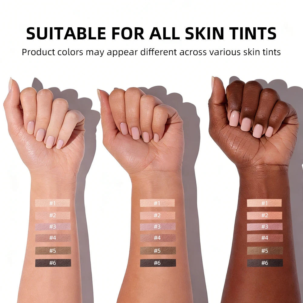 Eyeshadow Palette With Brush Set Long-Lasting Rich Pigment Natural Shades Matte Nudes Eyeshadow Powder Palette Women's Makeup