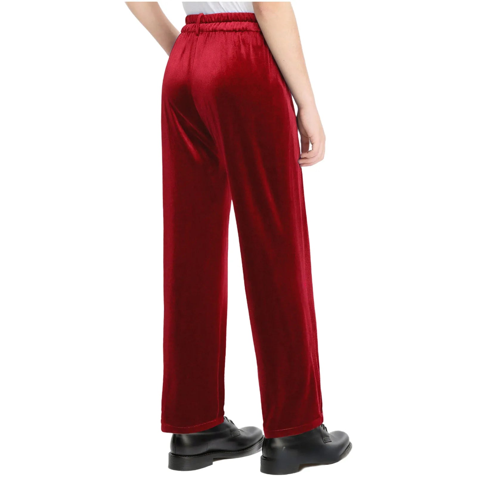 Kids Boys Velvet Pants Gentleman Suit Trousers Christmas Costume Straight Pants for Formal Party Birthday Wedding Child Trousers