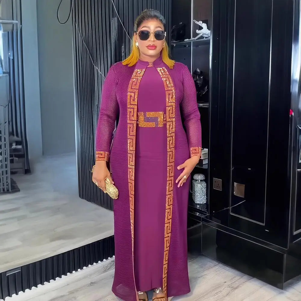 Fresh women african dress Rhine Stone african party dresses woman elegant couples turkey dresses for women luxury elegant