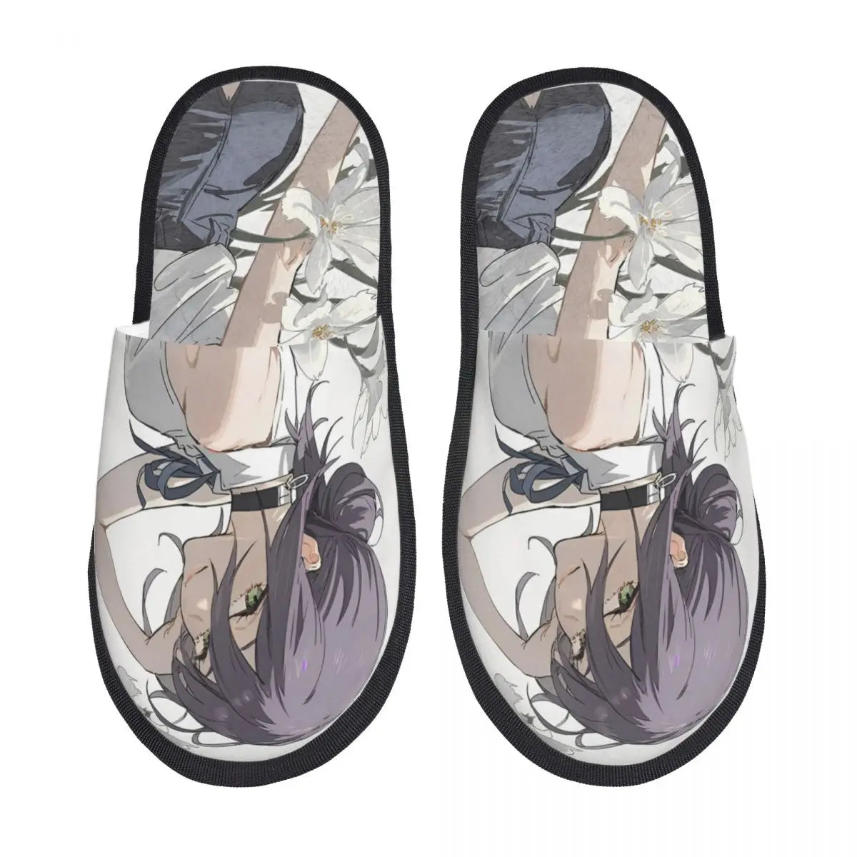 Chainsaw Man Reze House Slippers Living Room Anime Manga Soft Memory Foam Slippers Non Slip