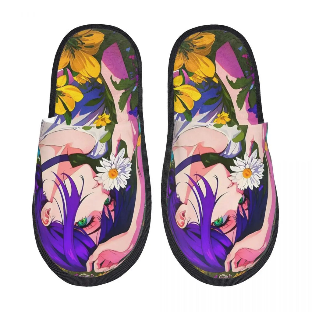 Chainsaw Man Reze House Slippers Living Room Anime Manga Soft Memory Foam Slippers Non Slip