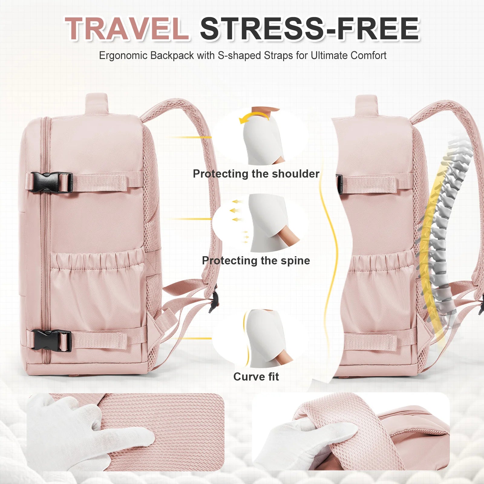 Ryanair Backpack 40x30x20 Cabin Bag Travel Backpack for Men Women Hand Luggage Leisure Laptop Backpack mochila para viaje cabina