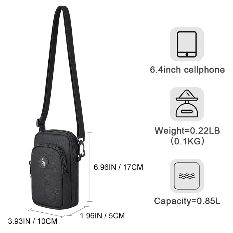 OIWAS Men Shoulder Bag Crossbody Bags Waist Bag Phone Bag Husband Wallet For Male Messenger Bag Mini Men's Purse Man Handbag