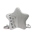 Pu Star Piano Funny Personality Handbags 2026 Creative New Style Bags Five-pointed Star Bow Tie Fashion Multipurpose Backpacks