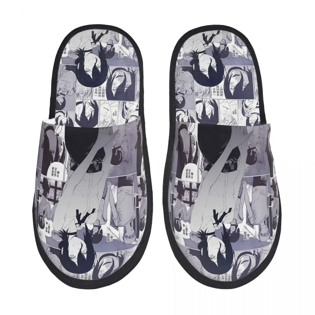 Chainsaw Man Reze House Slippers Living Room Anime Manga Soft Memory Foam Slippers Non Slip