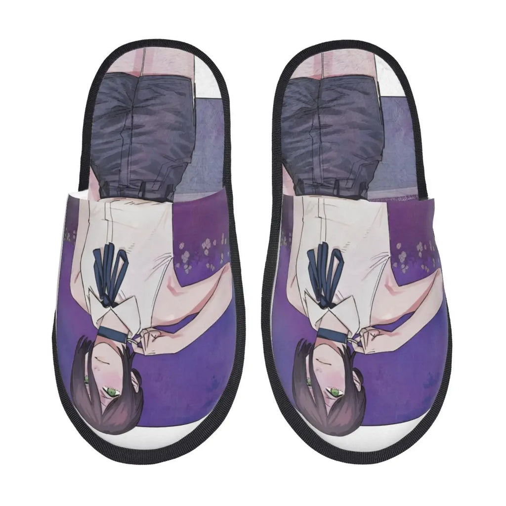 Chainsaw Man Reze House Slippers Living Room Anime Manga Soft Memory Foam Slippers Non Slip