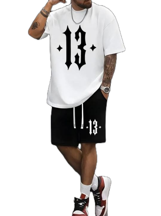 Quality Up and down men's round neck wear