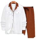 Luxury Up and down collar shirt trouser
