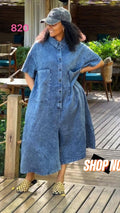 Female Luxury jean gown